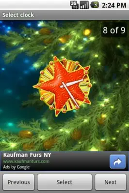 Christmas Clock android App screenshot 0